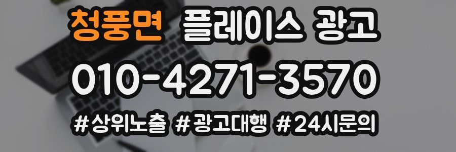 청풍면 플레이스 광고