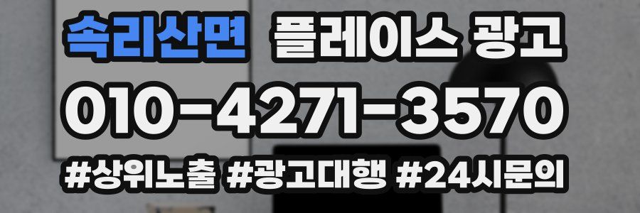 속리산면 플레이스 광고