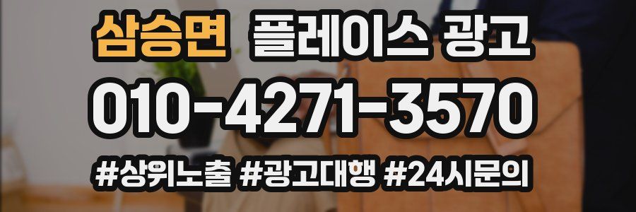삼승면 플레이스 광고