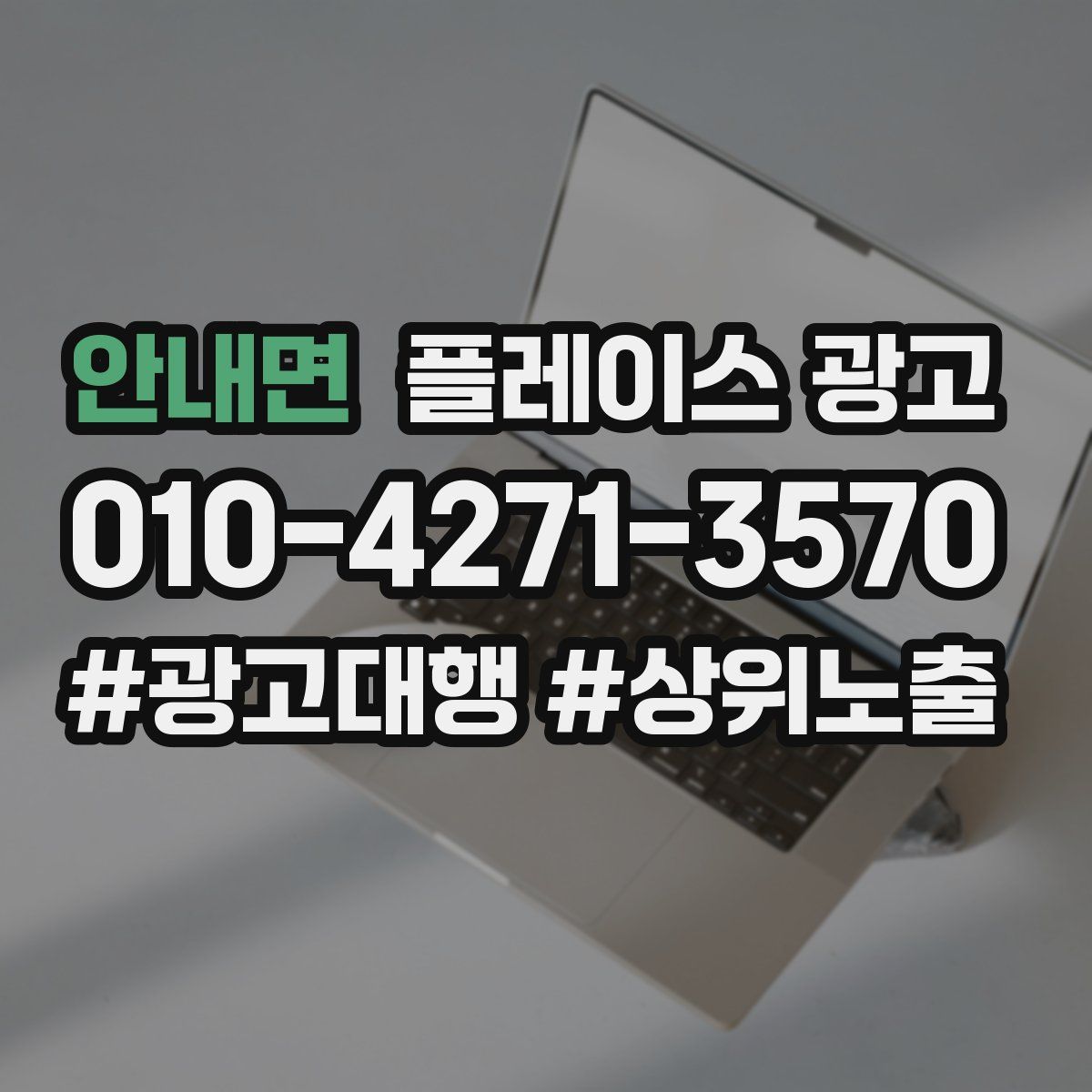 안내면 플레이스 광고