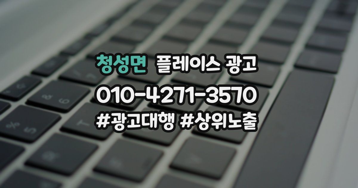 청성면 플레이스 광고