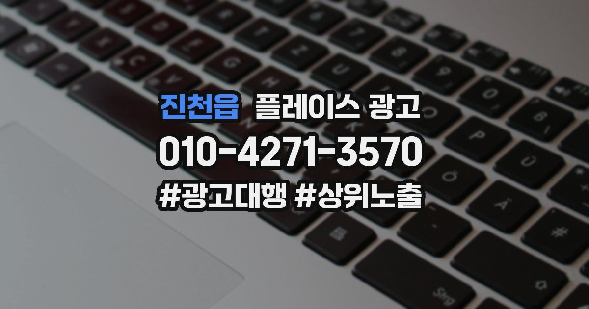 진천읍 플레이스 광고