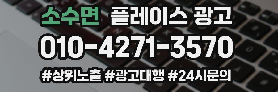 소수면 플레이스 광고