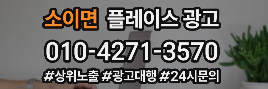 소이면 플레이스 광고