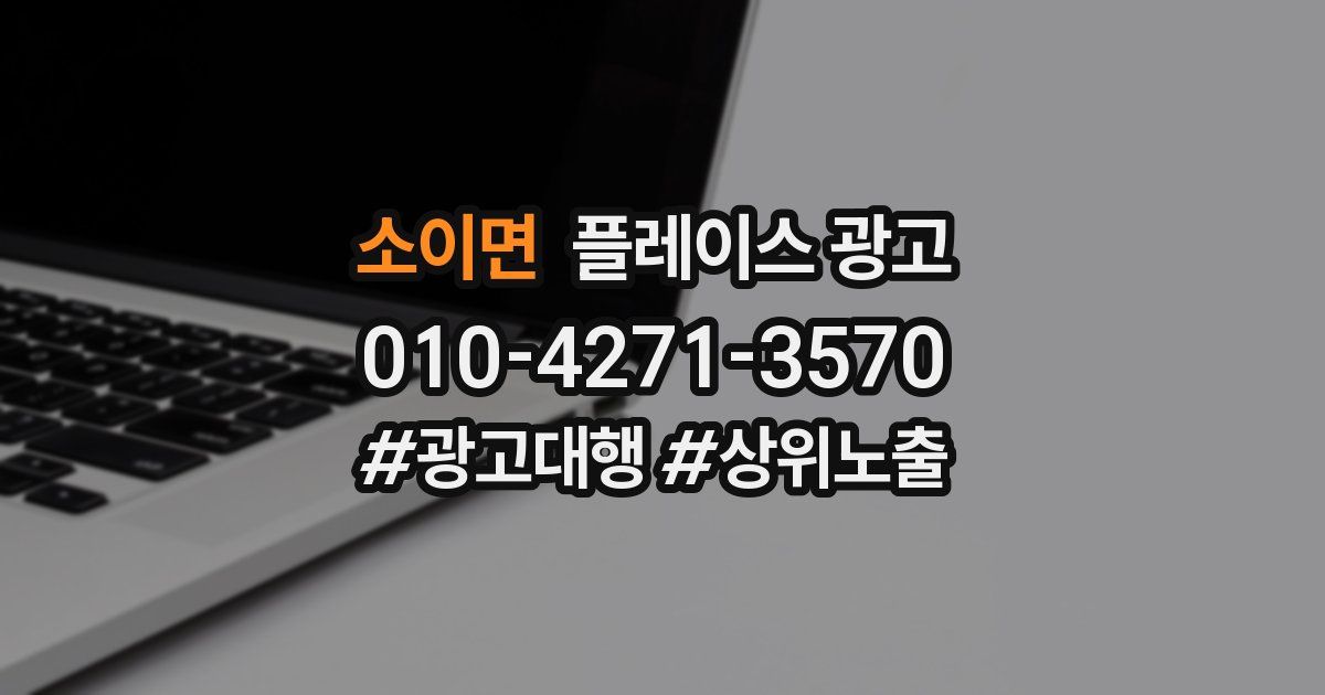 소이면 플레이스 광고