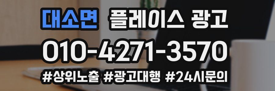 대소면 플레이스 광고
