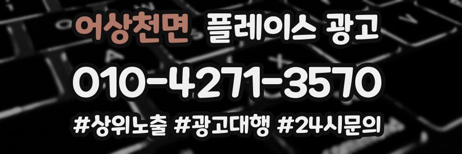 어상천면 플레이스 광고