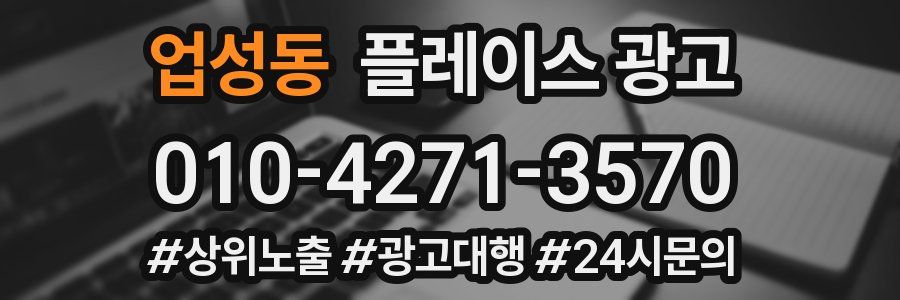 업성동 플레이스 광고