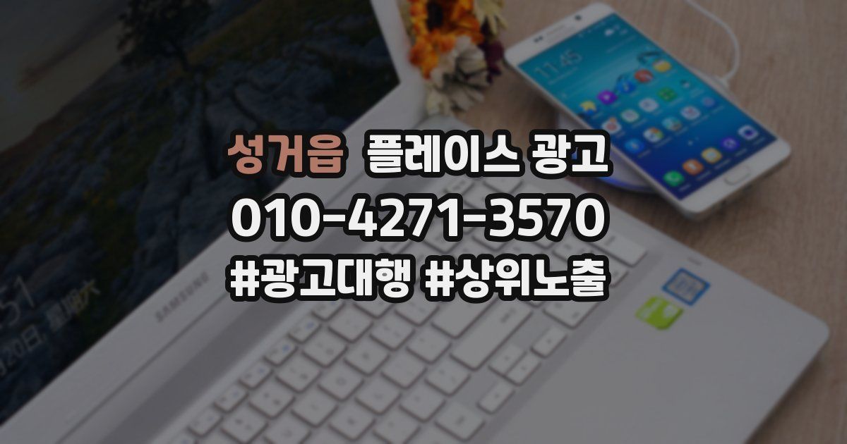 성거읍 플레이스 광고