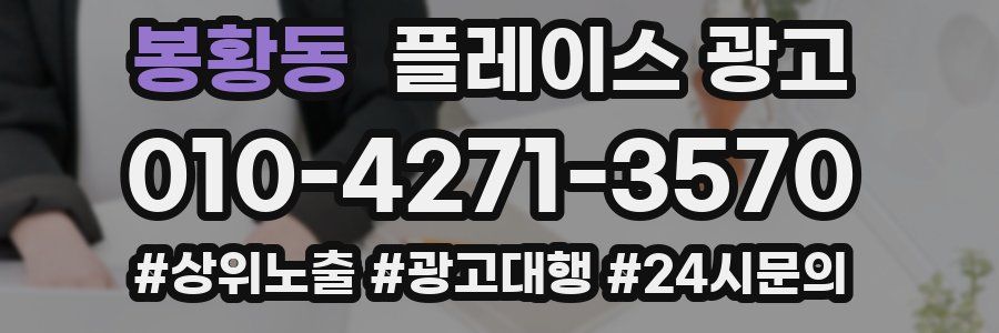 봉황동 플레이스 광고