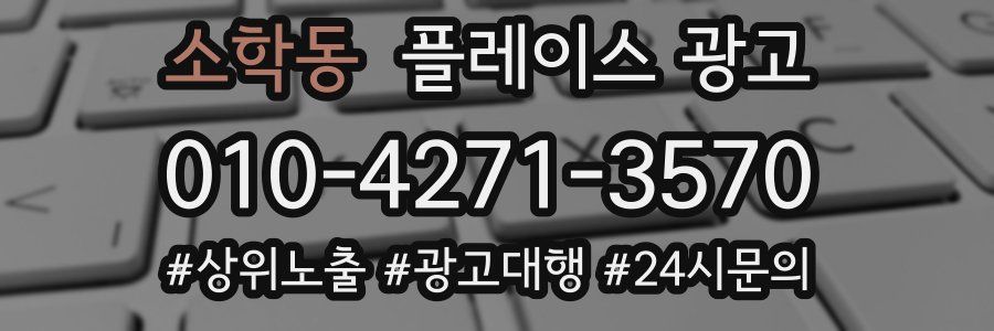 소학동 플레이스 광고