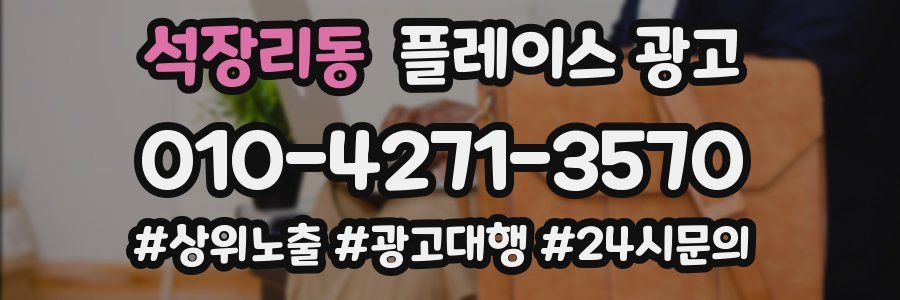 석장리동 플레이스 광고