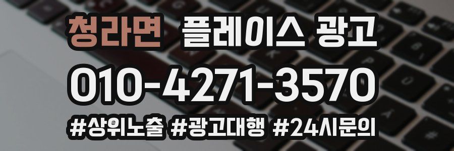 청라면 플레이스 광고