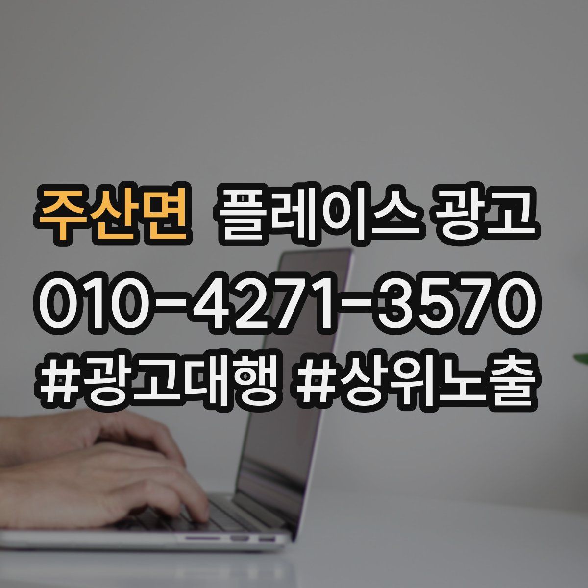 주산면 플레이스 광고