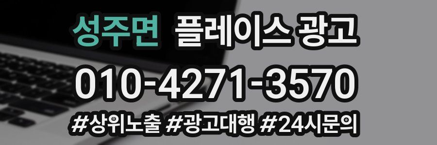 성주면 플레이스 광고