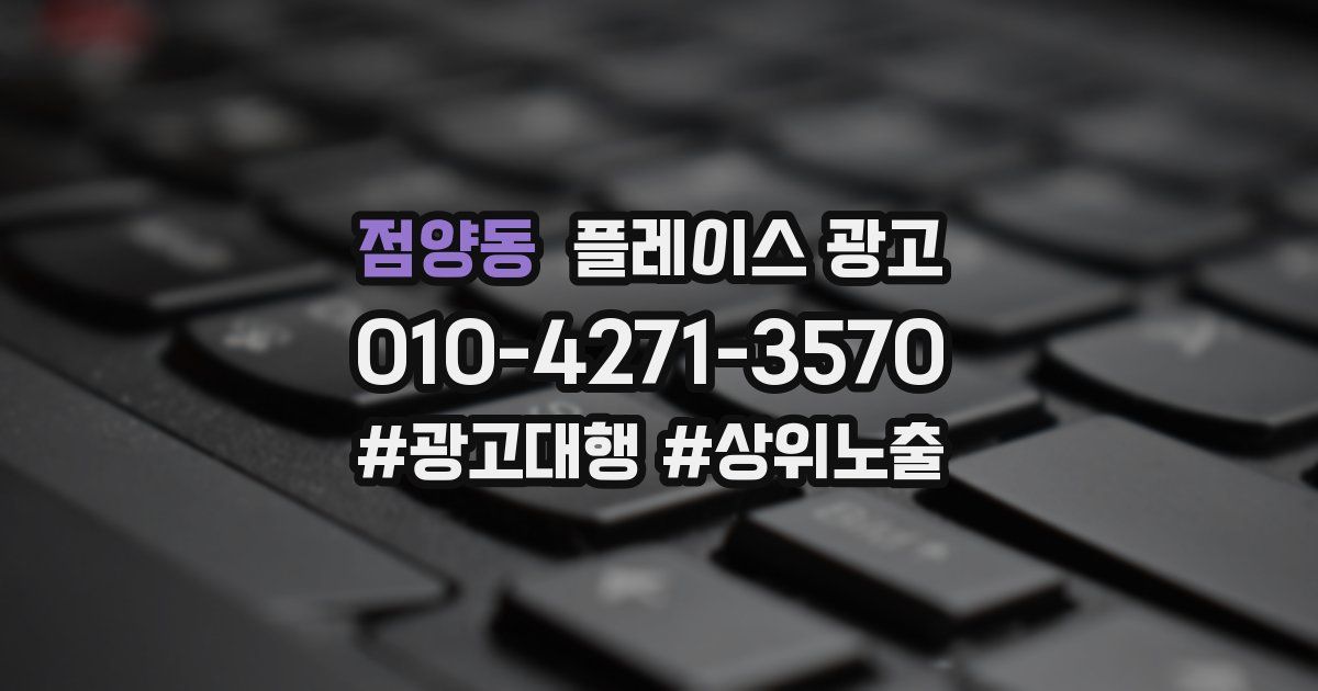 점양동 플레이스 광고