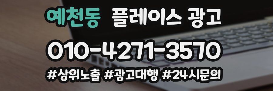 예천동 플레이스 광고