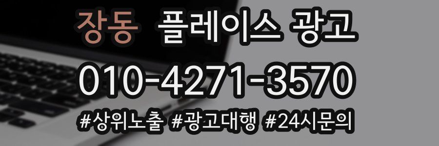 장동 플레이스 광고