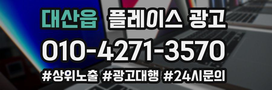 대산읍 플레이스 광고