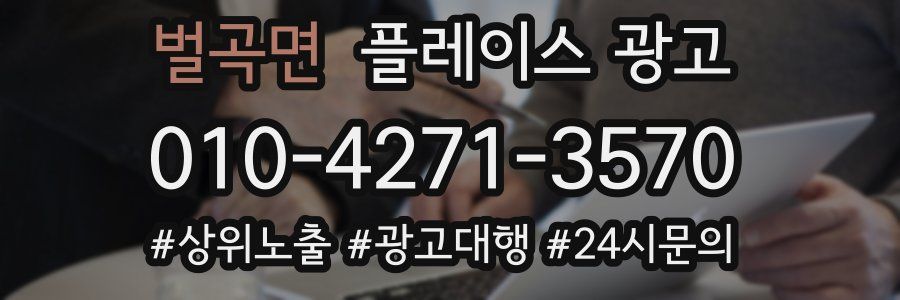 벌곡면 플레이스 광고
