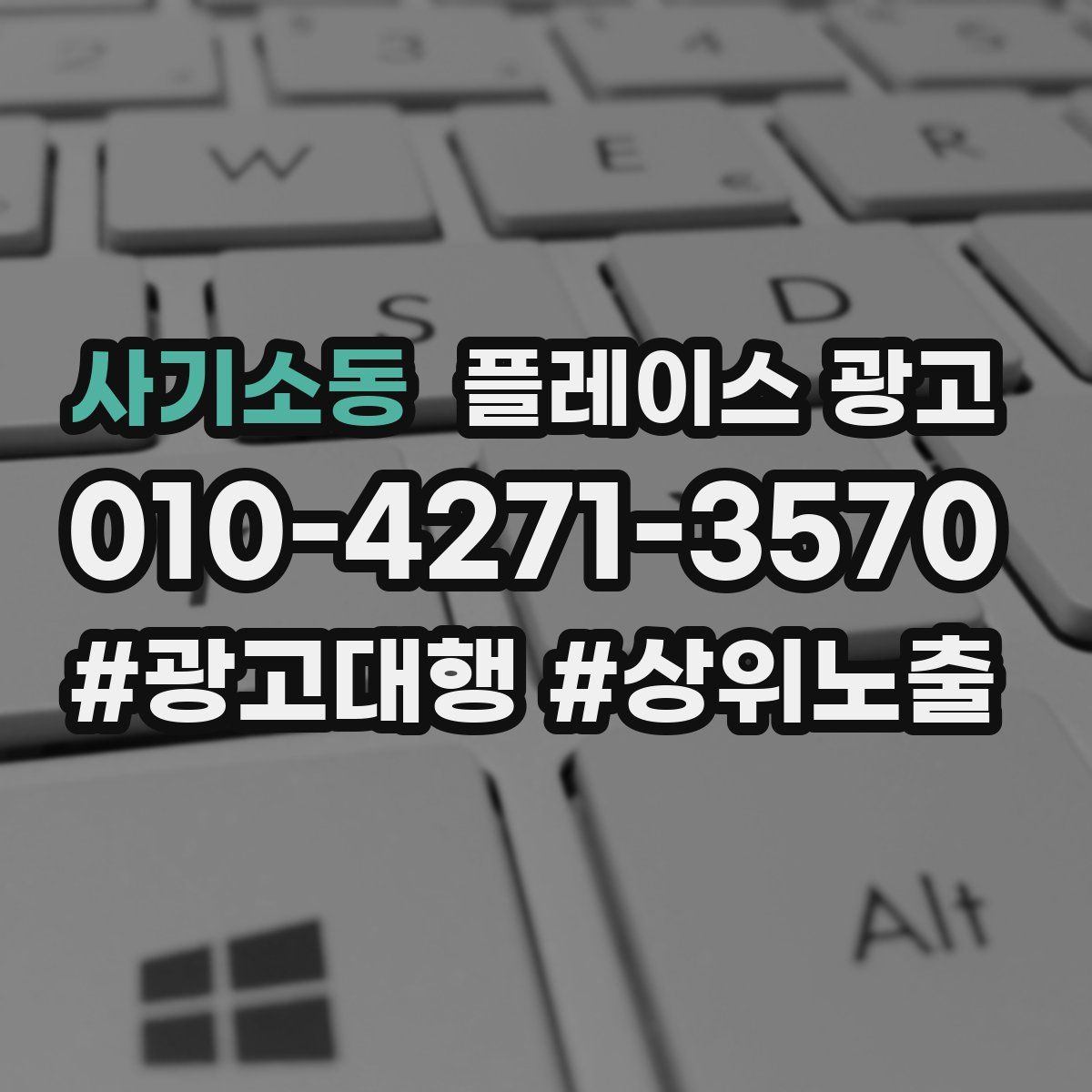 사기소동 플레이스 광고