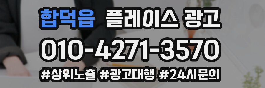 합덕읍 플레이스 광고