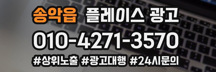송악읍 플레이스 광고