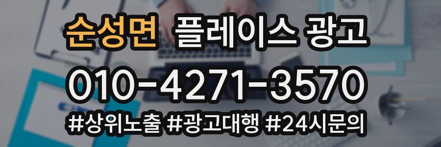 순성면 플레이스 광고