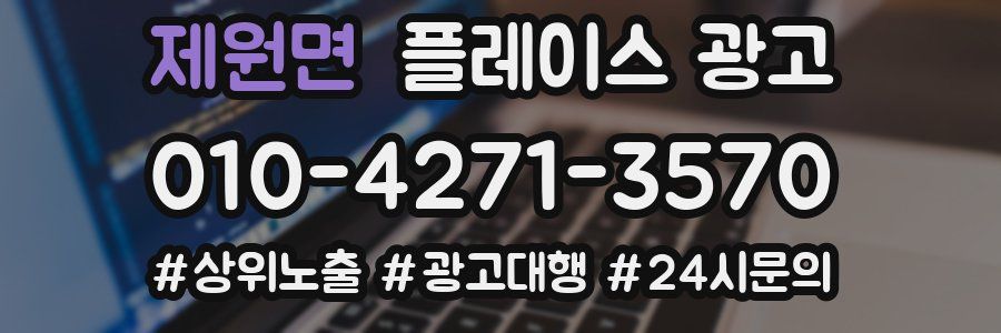 제원면 플레이스 광고