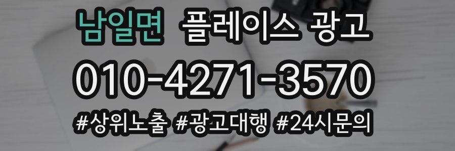 남일면 플레이스 광고