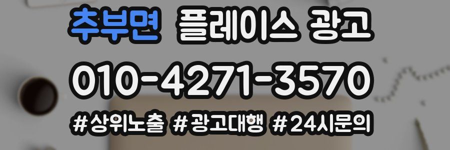 추부면 플레이스 광고