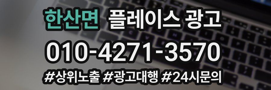 한산면 플레이스 광고