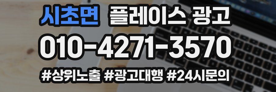 시초면 플레이스 광고