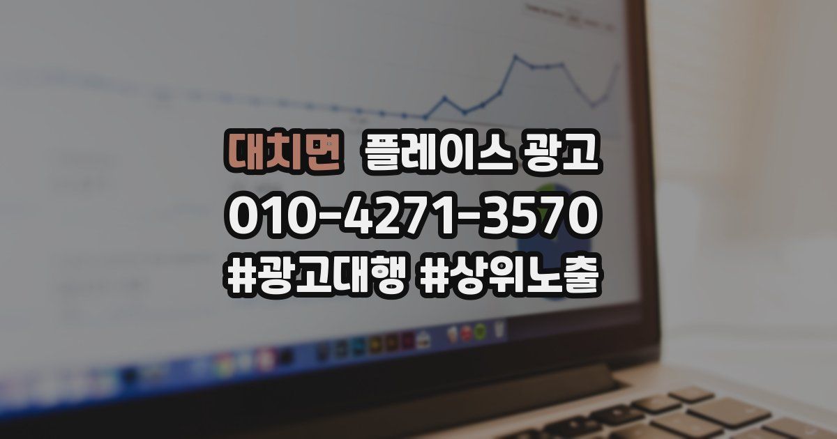대치면 플레이스 광고