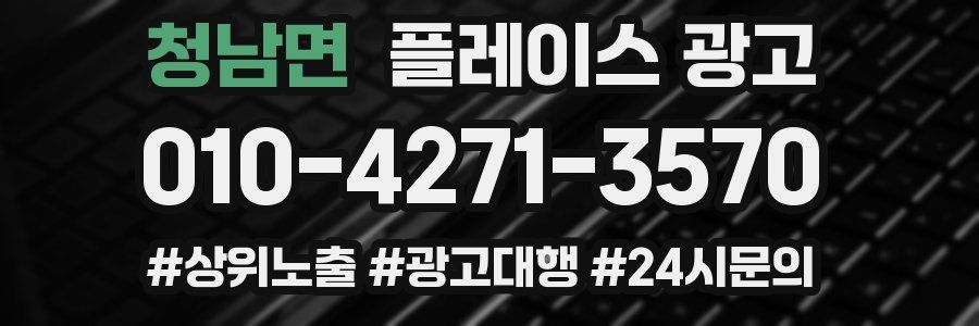청남면 플레이스 광고