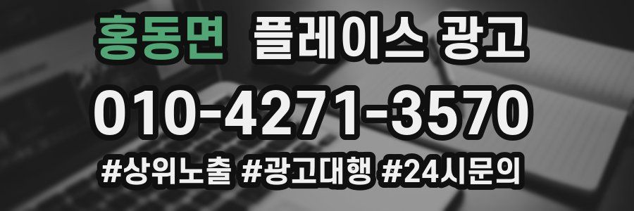 홍동면 플레이스 광고