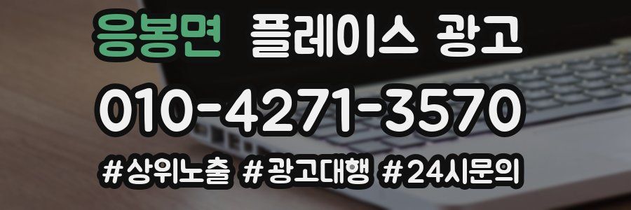 응봉면 플레이스 광고