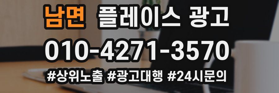 남면 플레이스 광고