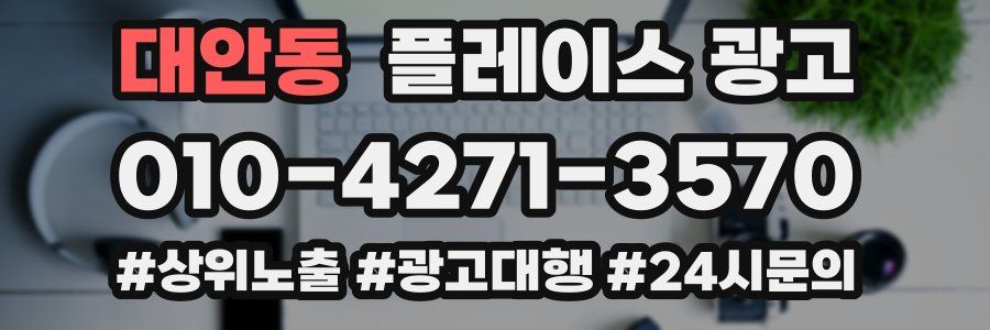 대안동 플레이스 광고
