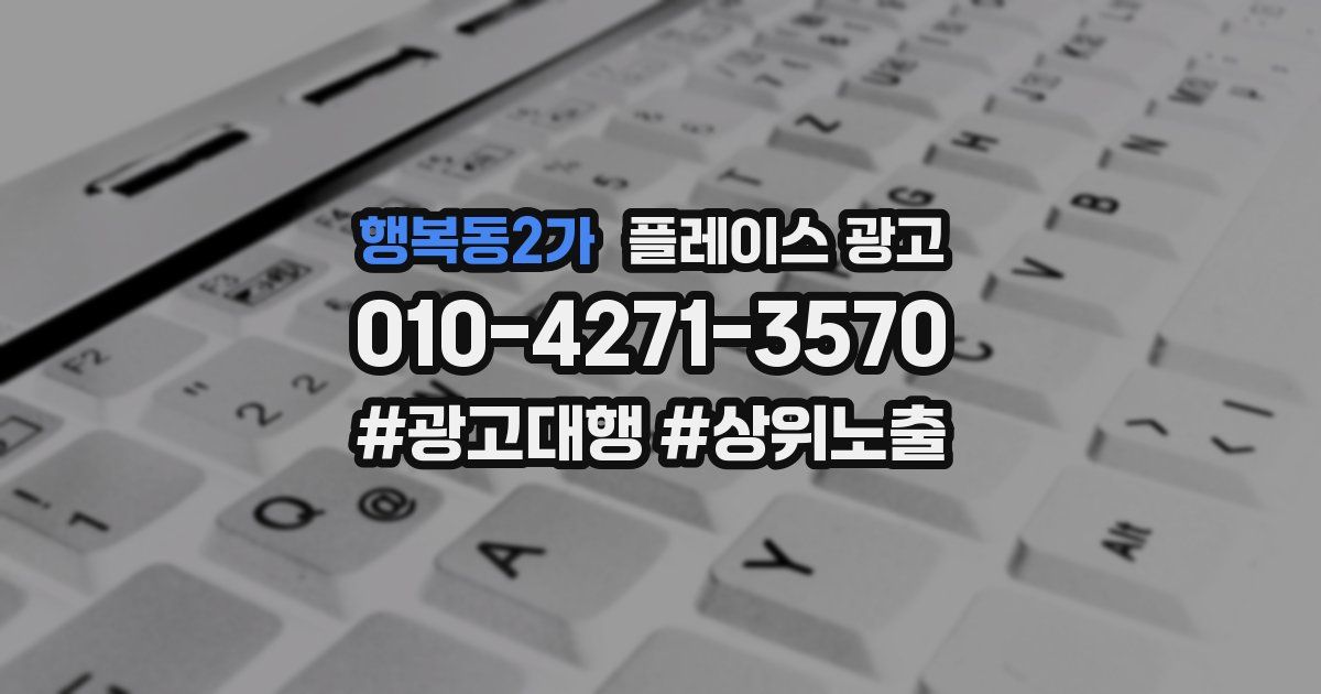 행복동2가 플레이스 광고