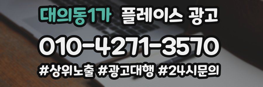 대의동1가 플레이스 광고