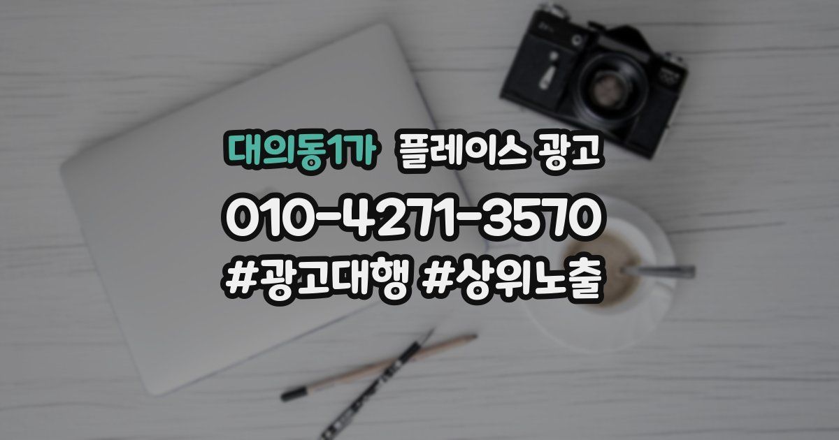 대의동1가 플레이스 광고