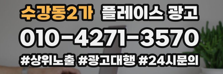 수강동2가 플레이스 광고