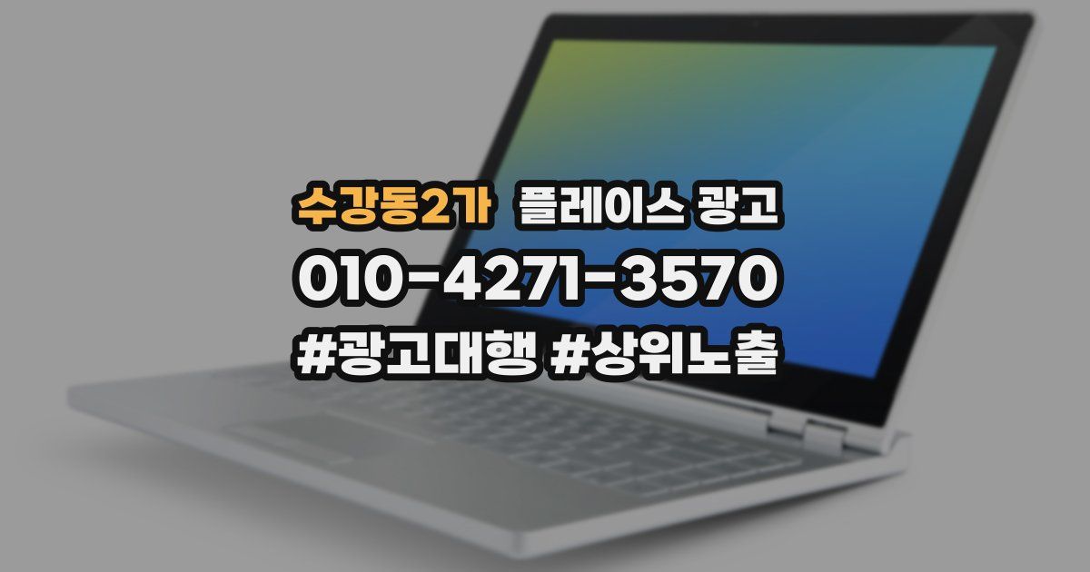 수강동2가 플레이스 광고