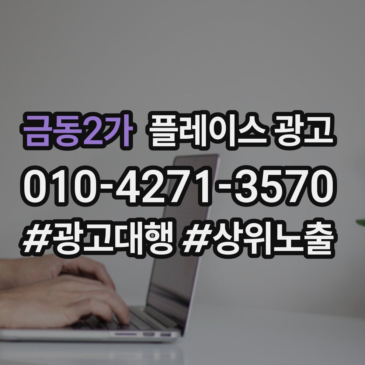 금동2가 플레이스 광고