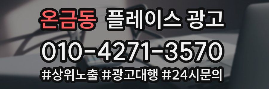 온금동 플레이스 광고