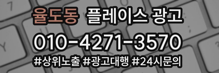 율도동 플레이스 광고