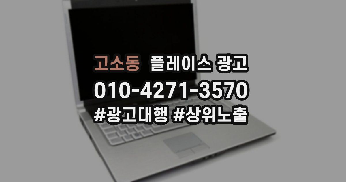 고소동 플레이스 광고