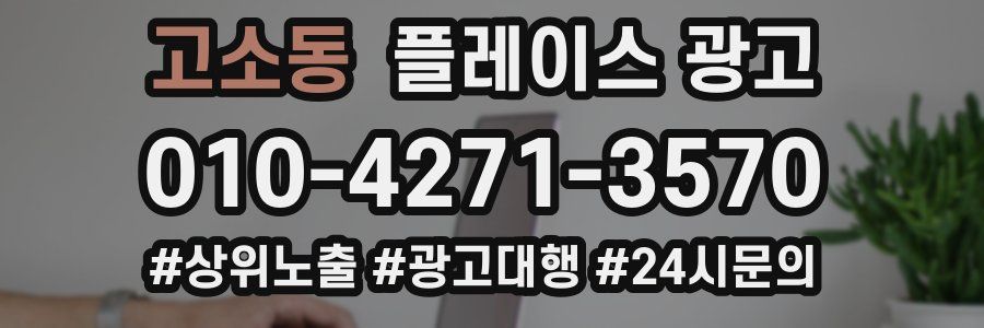 고소동 플레이스 광고