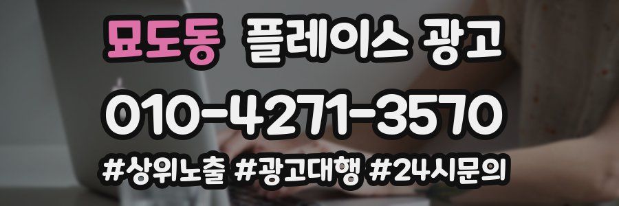묘도동 플레이스 광고